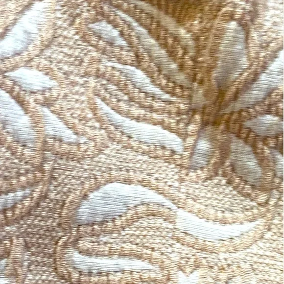 Arden B Brocade Cream & White Three Button Tie Blazer Jacket - Picture 4 of 10